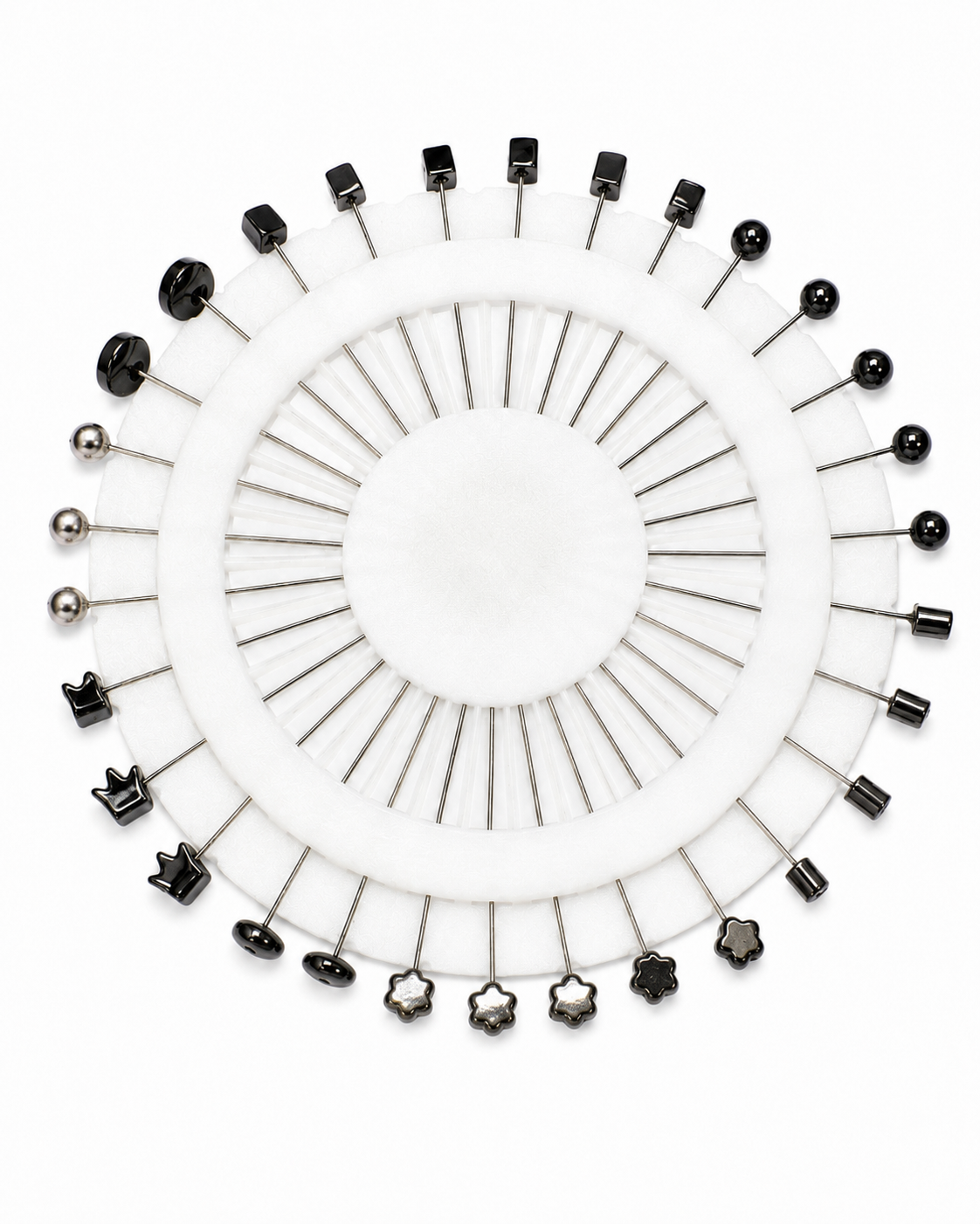 Black Assorted Hijab Pin Wheel