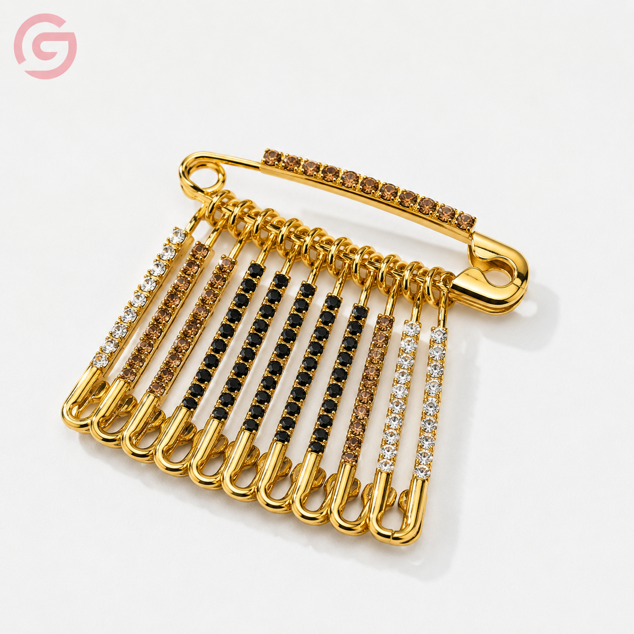 Neutral Coloured Hijab 12 Safety pins