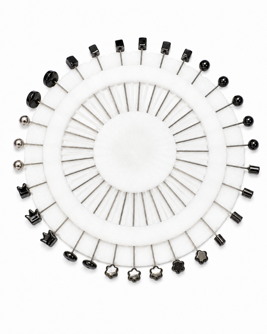 Black Assorted Hijab Pin Wheel