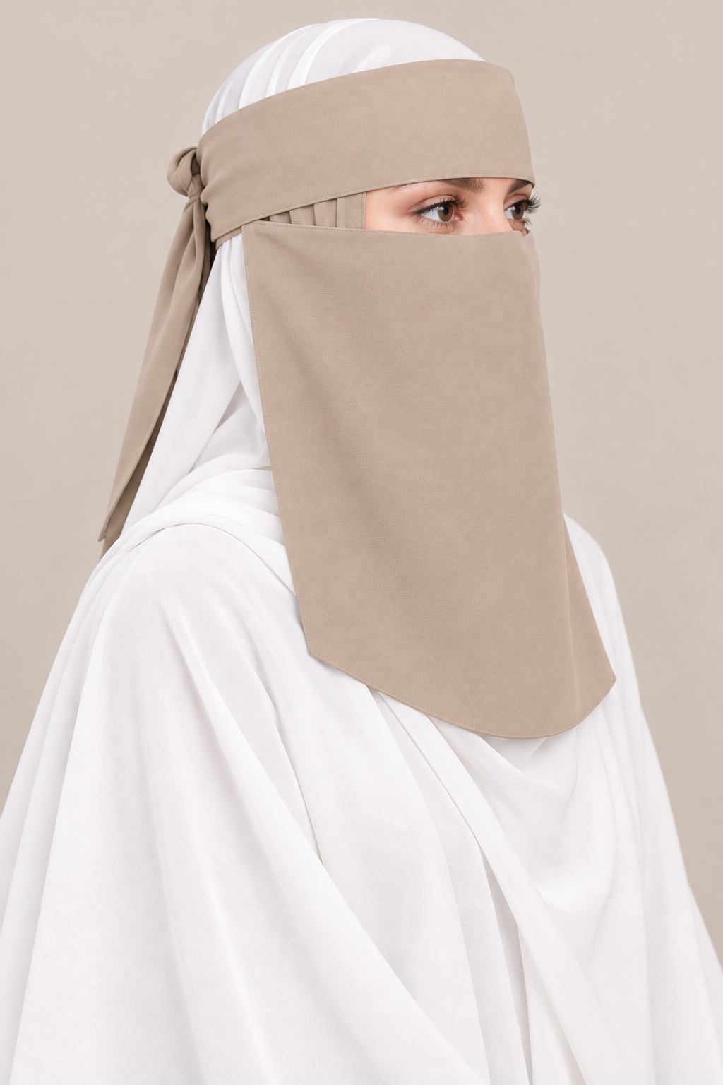 Beige Tie-Back